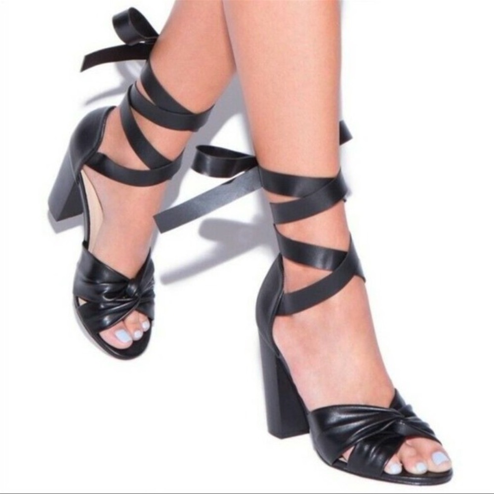 Black Women's Heeled Sandals